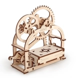 mechanická dřevěná krabička 3d puzzle ugears