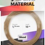 filament wood pro 3d tisk a 3d pera, hnědý 1,75 mm, 15 m