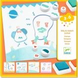 Djeco razítkovací set Příšerky