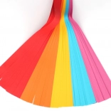 Sada barevných papírových proužků pro pletení a tvoření 250 ks