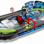 Rozkládací svítící autodráha s dvěma auty