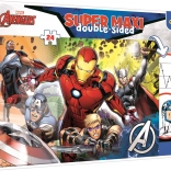Puzzle super maxi oboustranné 24 dílků – MARVEL AVENGERS