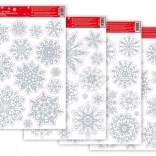 Vánoční okenní fólie s glitrem 20x30cm