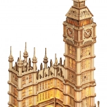 ROBOTIME dřevěné 3D puzzle Big Ben – svítící hodinová věž