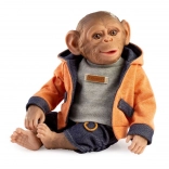 guca reborn opička miminko s měkkým tělem 32 cm