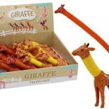 Roztažitelná žirafa antistresová LED světelná Pop Tube MIX