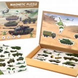Edukativní magnetické puzzle s motivem pozemní bitvy
