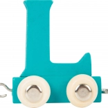 Small foot dřevěný vláček – barevná abeceda písmeno L