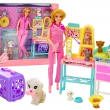 Zestav panenka veterinář s ošetřovnou a zvířátky