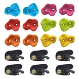 dětské lezecké úchyty na strom s popruhy, 12 ks