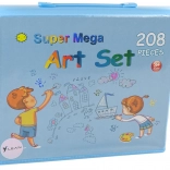 Velká výtvarná sada v kufříku s 208 díly