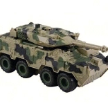 Vojenské vozidlo na setrvačník s efekty