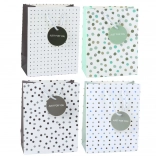 Dárková taška s puntíky Just For You 23 x 18 x 10,5 cm