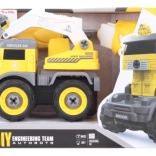 Šroubovací dálkově ovládaný autobagr s přestavbou na robota