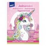 Omalovánky spojovačky Jednorožci 210 × 276 mm, 32 stran