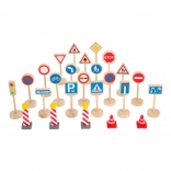 Small Foot dopravní značky, sada 25 dílů