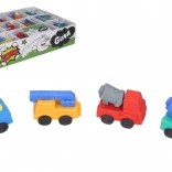 Mazací guma s motivem stavebních strojů