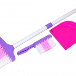 Dětský úklidový set 3 ks, růžovo‑bílý