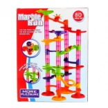 Plastová kuličková dráha pro děti 80 dílků