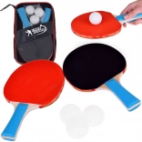 Dřevěné pálky na ping-pong s 3 míčky