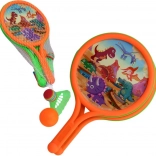 Rakety s míčkem a košíkem pro venkovní zábavu