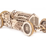Ugears 3D dřevěné mechanické puzzle U9 závodní auto Grand Prix
