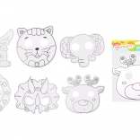 Kreativní set – maska k vybarvení s 4 fixy (22,5 × 20,5 cm)