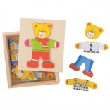 Oblékací puzzle pan medvěd od Bigjigs Toys