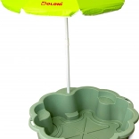 pískoviště květina EKO zelené se slunečníkem