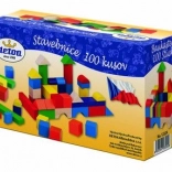 Dřevěná stavebnice kostky 100 ks