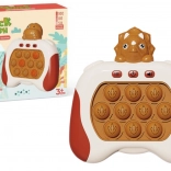 Senzorická hra triceratops Pop It se světly a zvuky, hnědá