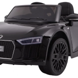 Dětské elektrické auto Audi R8 Spyder černé s lakem, MP3 rádiem a LED světly