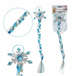 Ledová Princezna příčesek copánek s flitry