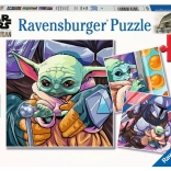 Ravensburger puzzle STAR WARS: The Mandalorian 3×49 dílků