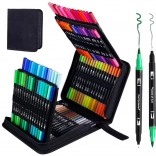 Sada barevných oboustranných voděodolných fixů 120 kusů