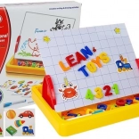 Magnetická kreslicí tabule se sadou písmen a čísel