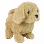 Interaktivní chodící štěkající hračka pejsek béžový