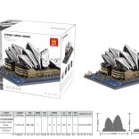 Stavebnice Budovy – Opera v SYDNEY, 2937 dílků