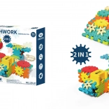 Kreativní stavebnice STEAM 51 ks s ozubenými koly a motorkem