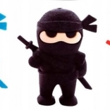 Pryž Astra ninja, 1 ks (mix barev)