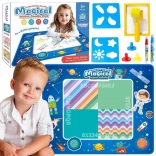 Woopie vodní kreslicí podložka XXL 100 × 80 cm – vesmír, modrá