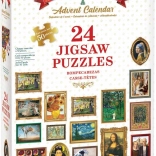 Adventní kalendář puzzle EUROGRAPHICS Fine Art 24×50 dílků