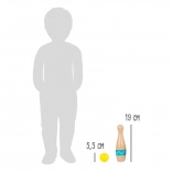 Dřevěné kuželky SMALL FOOT Active – sada pro děti