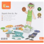 VIGA magnetická oblékací sada – chlapec