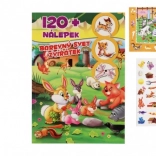 Knížka Barevný svět zvířátek se samolepkami (120 ks), CZ, 21 × 30 cm