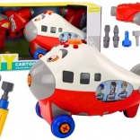 Kreslené letadlo k montáži DIY – červené