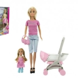 Sada panenek Anlily s kočárkem a doplňky