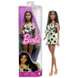 Barbie Fashionistas panenka v mátovém puntíkovaném overalu