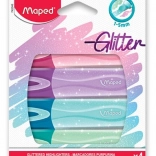 Maped zvýrazňovače Classic Glitter, sada 4 ks