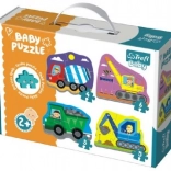 Puzzle stavební stroje Trefl